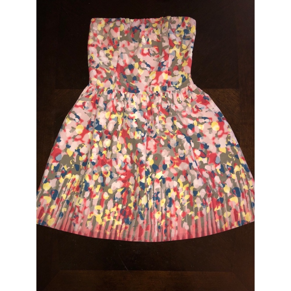 love...ady brand Printed Strapless Dress